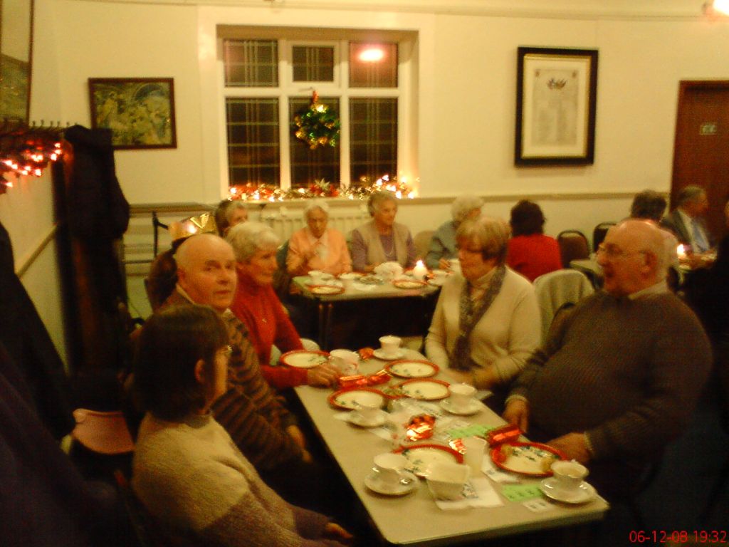 Photographs taken during the Christmas Party in Hankelow Methodist Chapel in December 2008